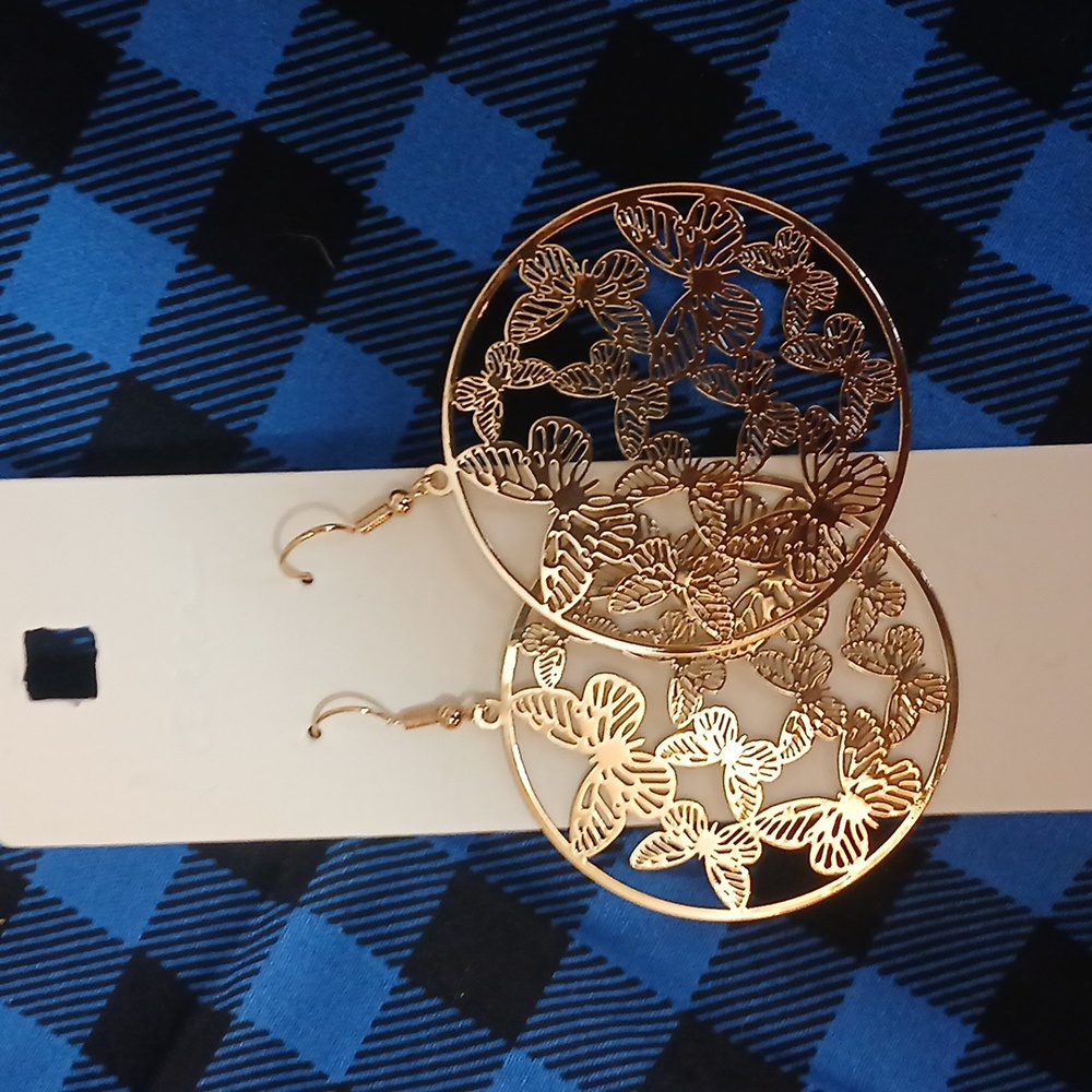 I AM butterfly earrings